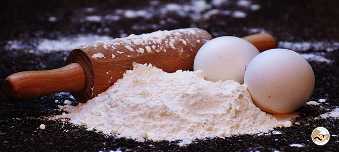 Freshly baked pastries on a table